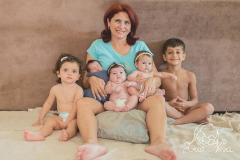 vovó e os netinhos netos brasilia ensaio newborn família'