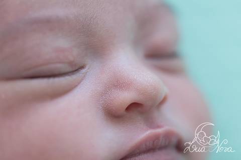 detalhe do rosto nariz recem nascido newborn brasilia'