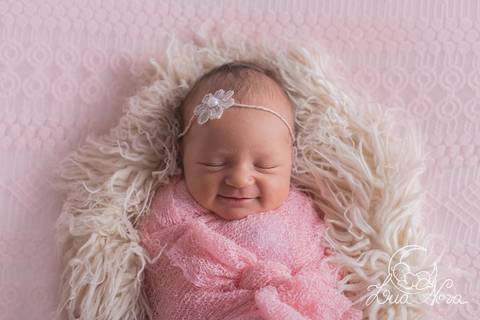 bebe sorrindo newborn em brasilia'