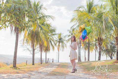 ensaio com balões debutante 15 anos brasilia'