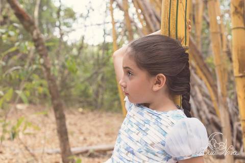 ensaio infantil sonho princesa bambu'