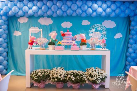 peppa pig mesa do bolo brasilia'