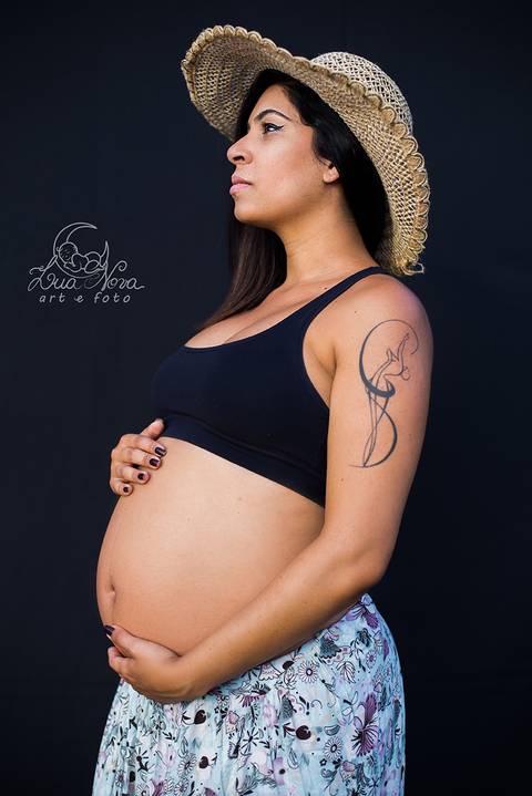 chapeu ensaio gestante e saia longa ermida brasilia'