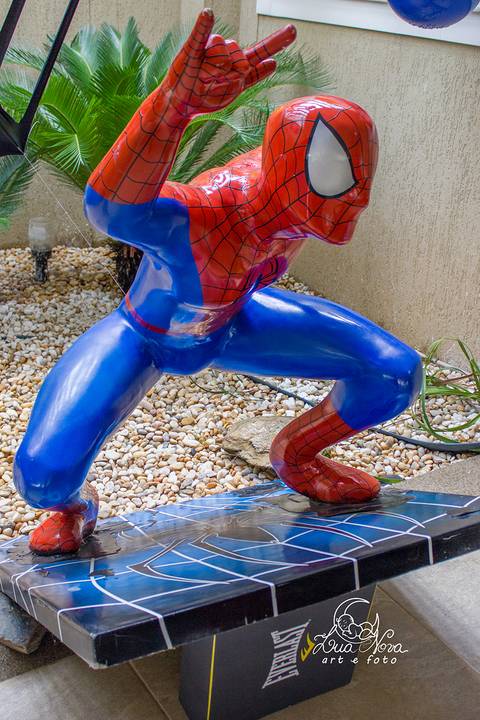 boneco homem aranha festa infantil herois brasilia'