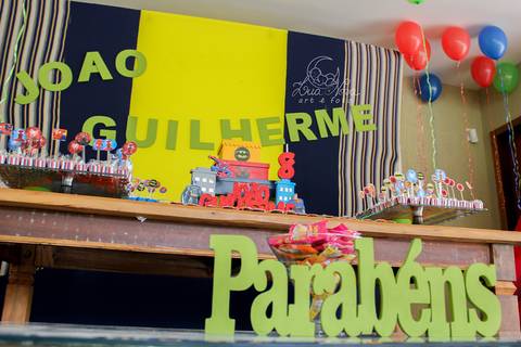 mesa do bolo festa infantil'