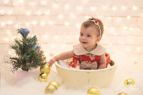 arvore de natal com bebe de 8 meses ensaio acompanhamento brasília brasilia'