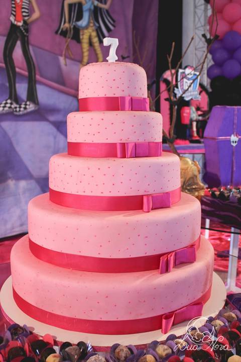 bolo maquete festa de aniversário monster high festa infantil brasilia trakinagem'