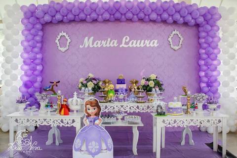 mesa do bolo princesinha sofia festa infantil brasilia'