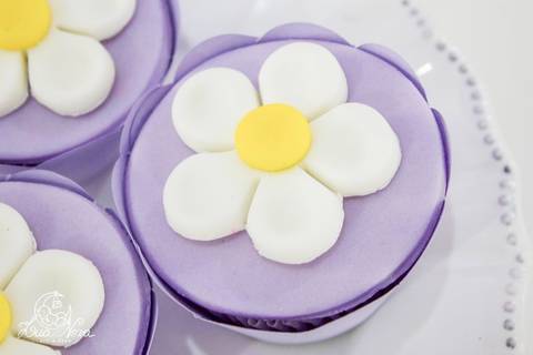 cupcake de flor festa infantil brasilia'
