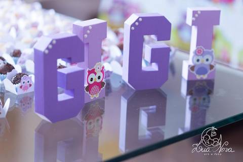 gigi letras 3d festa infantil brasilia'