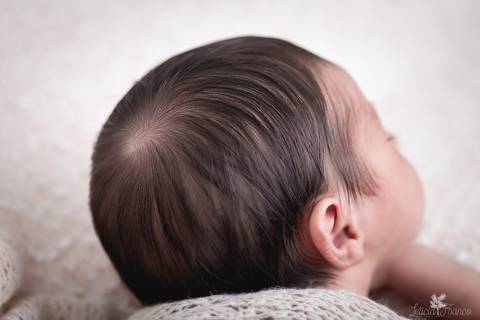 bebê recém nascido newborn brasilia fotografa fotografo fotógrafa brasília df distrito federal baby bebe reborn book melhor leticia franco menino redemoinho na cabeça cabelo de trás'