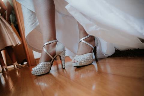 sapatos de noiva'