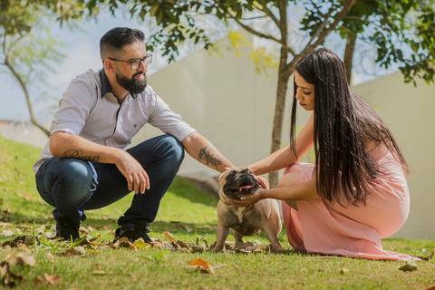 Inspiração e ideias criativas ensaio fotográfico pré casamento pré wedding de casal na cidade de Cotia - SP'