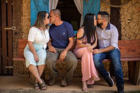 Inspiração e ideias criativas ensaio fotográfico pré casamento pré wedding de casal em São Roque - SP'