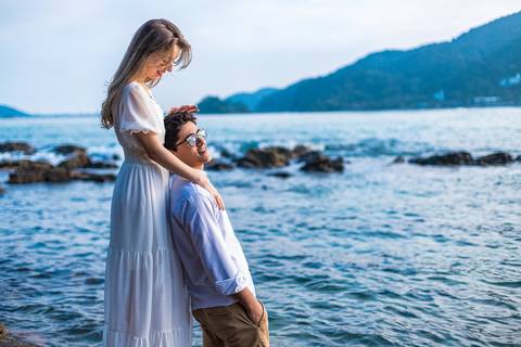 As melhores ideias e inspirações criativas de fotos para ensaio pré wedding na Praia de São Pedro - Guarujá - Litoral SP'