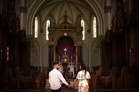 As melhores ideias e inspirações criativas de fotos para ensaio pré wedding no Museu São Norberto  - SP'