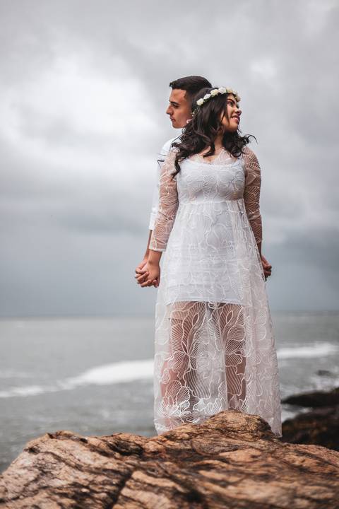 As melhores ideias e inspirações criativas de fotos para ensaio pré wedding na Praia do Éden - SP'