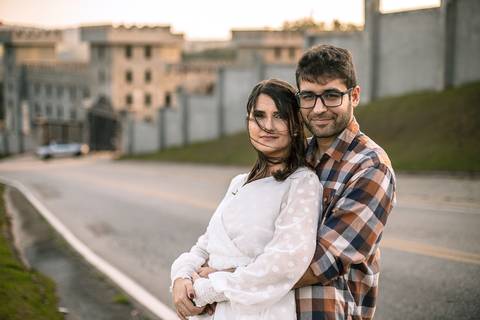 As melhores ideias e inspirações criativas de fotos para ensaio de casamento pré wedding no Mirante do Saboó em São Roque - SP'