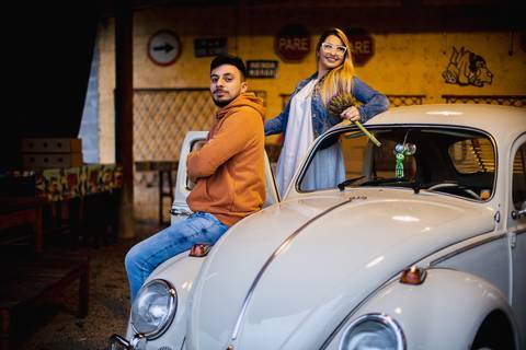 As melhores ideias e inspirações criativas de fotos para ensaio de casamento pré wedding no Antiquário em São Roque -  SP'