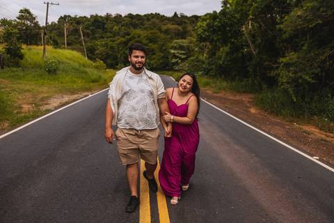 As melhores ideias e inspirações criativas de fotos para ensaio pré wedding na Estrada'
