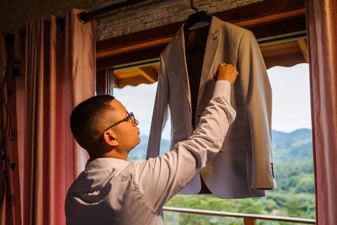 As melhores ideias e inspirações criativas do making of do noivo no espaço Chácara Ana's Buffet'