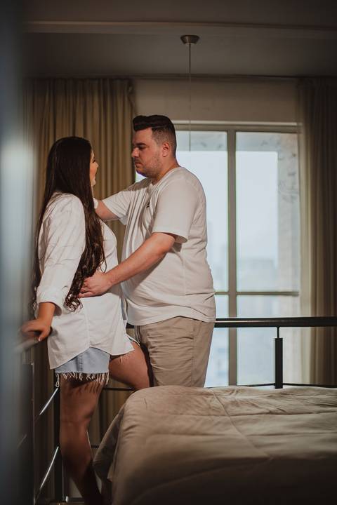 As melhores ideias e inspirações criativas de fotos para ensaio pré wedding no apartamento em São Paulo'