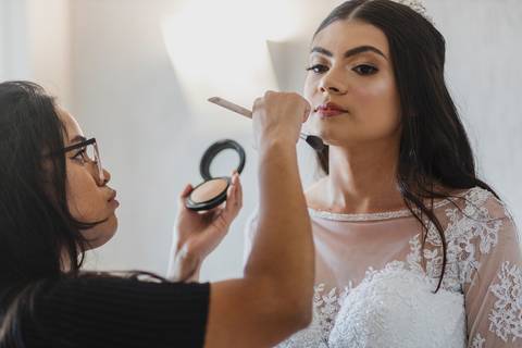 As melhores ideias e inspirações criativas de casamento do making of da noiva no Hotel Bristol - SP '