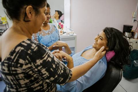 As melhores ideias e inspirações criativas do making of da noiva no Espaço Novo Stilo '