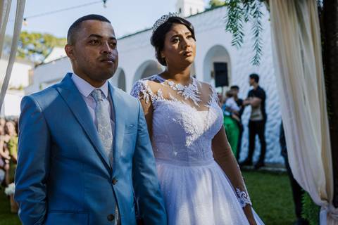 As melhores ideias e inspirações criativas de fotos de casamento na cerimônia no Espaço Solar da Fonte - Poá'