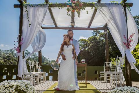 As melhores ideias e inspirações criativas de fotos de casamento na Chácara Vereda - Riacho Grande'