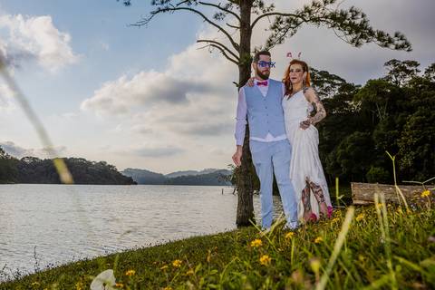 As melhores ideias e inspirações criativas de fotos de casamento na Chácara Vereda - Riacho Grande'