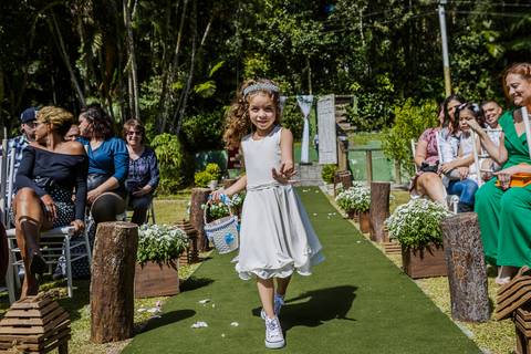 As melhores ideias e inspirações criativas de fotos de casamento da cerimônia na Chácara Vereda - Riacho Grande'