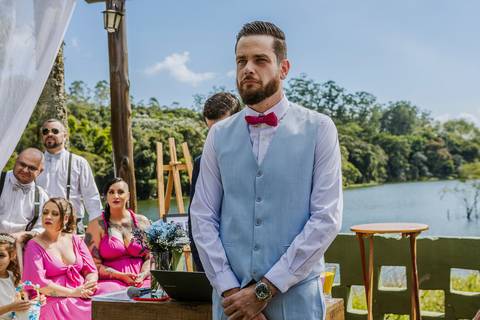As melhores ideias e inspirações criativas de fotos de casamento da cerimônia na Chácara Vereda - Riacho Grande'
