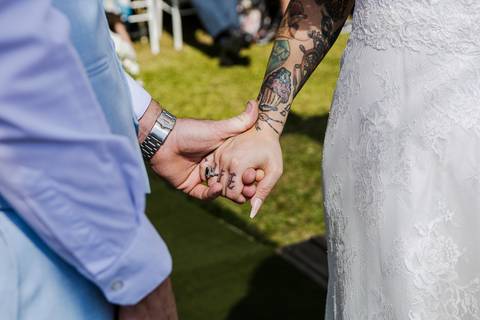 As melhores ideias e inspirações criativas de fotos de casamento da cerimônia na Chácara Vereda - Riacho Grande'