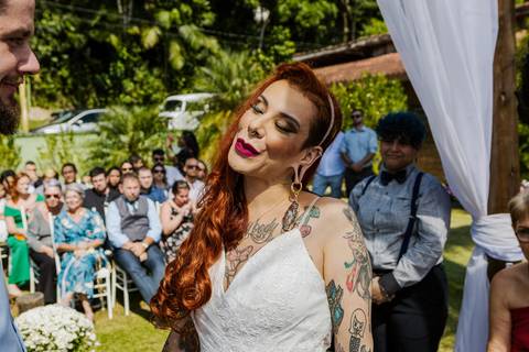 As melhores ideias e inspirações criativas de fotos de casamento da cerimônia na Chácara Vereda - Riacho Grande'