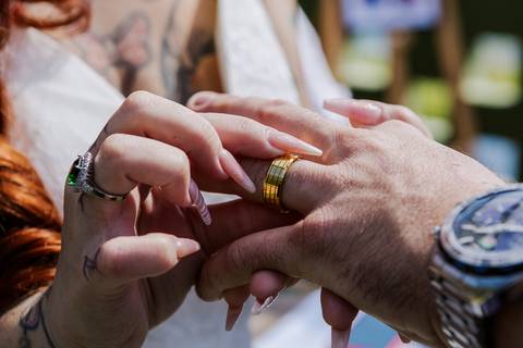 As melhores ideias e inspirações criativas de fotos de casamento da cerimônia na Chácara Vereda - Riacho Grande'