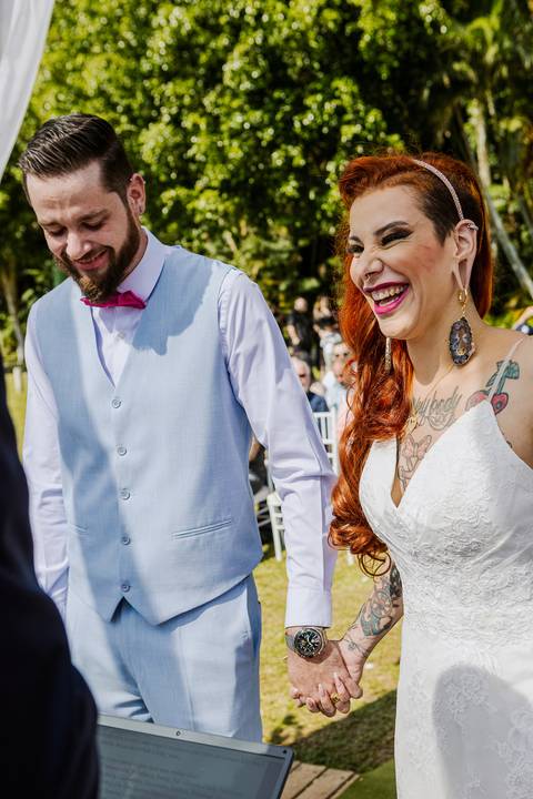 As melhores ideias e inspirações criativas de fotos de casamento da cerimônia na Chácara Vereda - Riacho Grande'