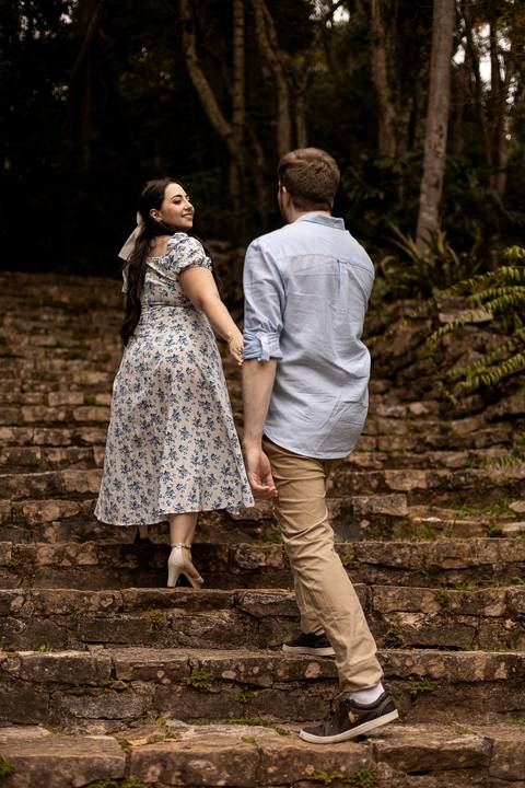 As melhores ideias e inspirações criativas de fotos para ensaio pré wedding no parque Jardim Botânico'