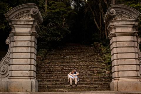 As melhores ideias e inspirações criativas de fotos para ensaio pré wedding no parque Jardim Botânico'