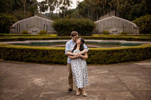 As melhores ideias e inspirações criativas de fotos para ensaio pré wedding no parque Jardim Botânico'