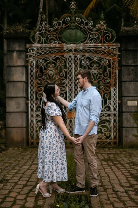 As melhores ideias e inspirações criativas de fotos para ensaio pré wedding no parque Jardim Botânico'