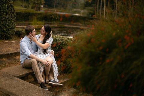 As melhores ideias e inspirações criativas de fotos para ensaio pré wedding no parque Jardim Botânico'