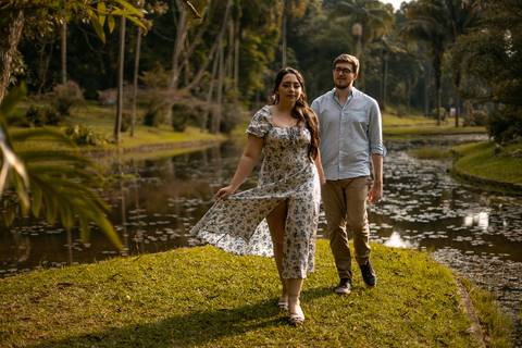 As melhores ideias e inspirações criativas de fotos para ensaio pré wedding no parque Jardim Botânico'