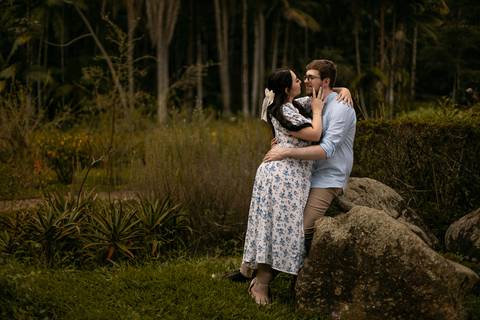 As melhores ideias e inspirações criativas de fotos para ensaio pré wedding no parque Jardim Botânico'