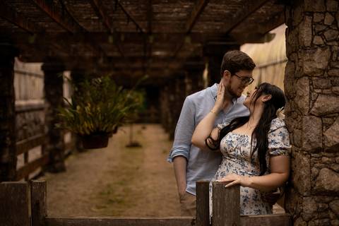 As melhores ideias e inspirações criativas de fotos para ensaio pré wedding no parque Jardim Botânico'