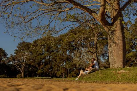 As melhores ideias e inspirações criativas de fotos para ensaio pré wedding no parque Cemucam - Cotia'