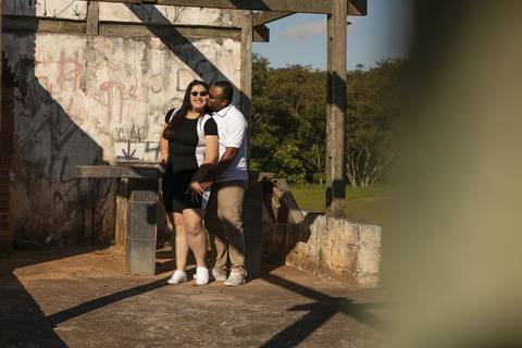 As melhores ideias e inspirações criativas de fotos para ensaio pré wedding no parque Cemucam - Cotia'