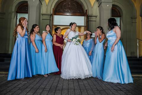 As melhores ideias e inspirações criativas de fotos de casamento na cerimônia na igreja Paróquia Santo Antônio'