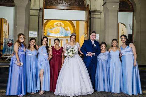 As melhores ideias e inspirações criativas de fotos de casamento na cerimônia na igreja Paróquia Santo Antônio'