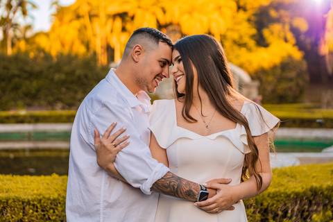 As melhores ideias e inspirações criativas de fotos para ensaio pré wedding no parque Jardim Botânico - SP'